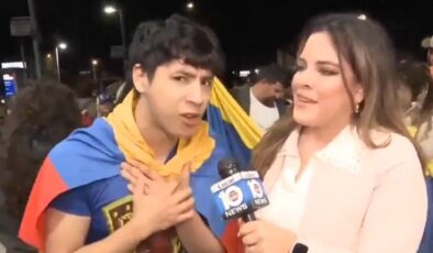 Venezuela’da bir genç ABD’ye teşekkür etti