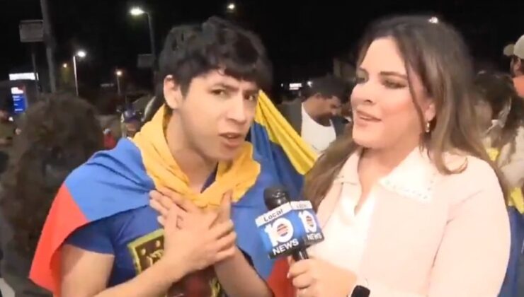 Venezuela’da bir genç ABD’ye teşekkür etti