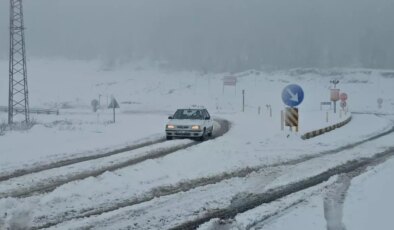 Zonguldak’ta kar yağışı