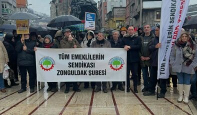 Zonguldak’tan iktidara seslenen emekliler: ‘Ferman iktidarın, sokaklar bizimdir’