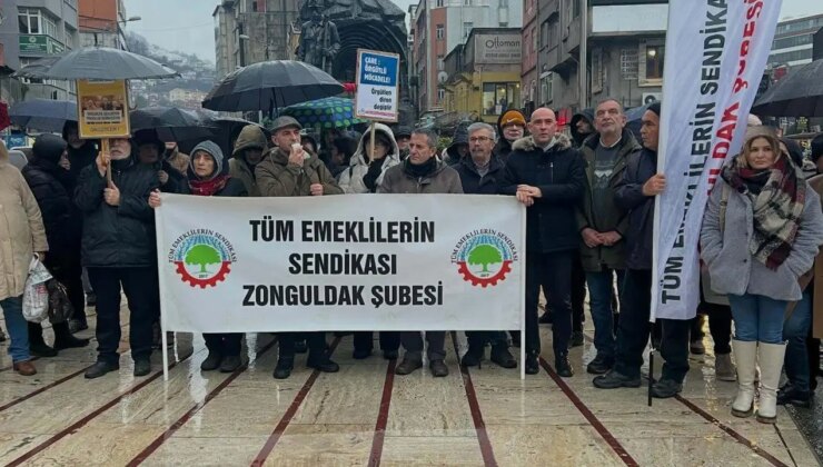 Zonguldak’tan iktidara seslenen emekliler: ‘Ferman iktidarın, sokaklar bizimdir’