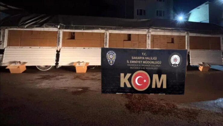 8 milyon kaçak makaronla Sakarya’dan İstanbul’a yola çıktı, yakalandı