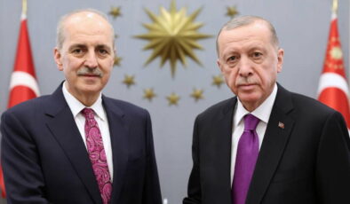 AKP’li Cumhurbaşkanı Erdoğan, TBMM Başkanı Kurtulmuş’u kabul etti