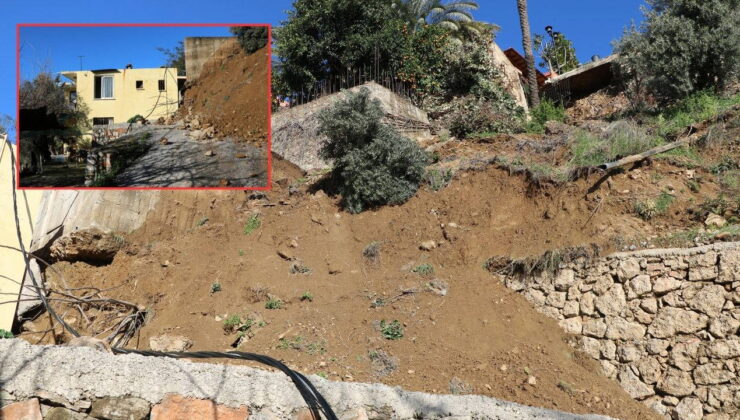 Alanya’da toprak kayması: 13 bina boşaltıldı