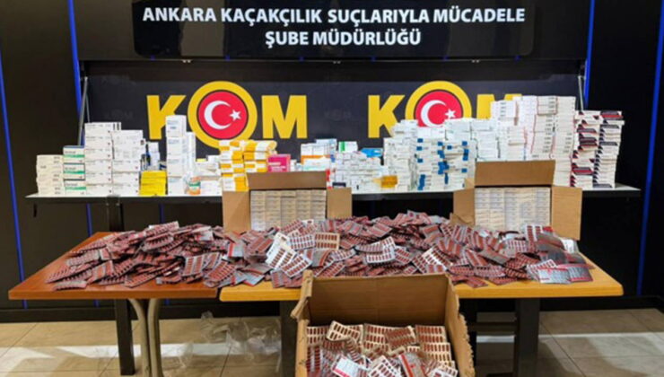 Ankara’da 15 milyon liralık kaçak ilaç operasyonu: 2 tutuklama!