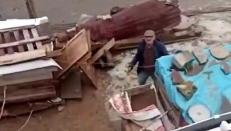 Arnavutköy’de komşuların kavgası kamerada