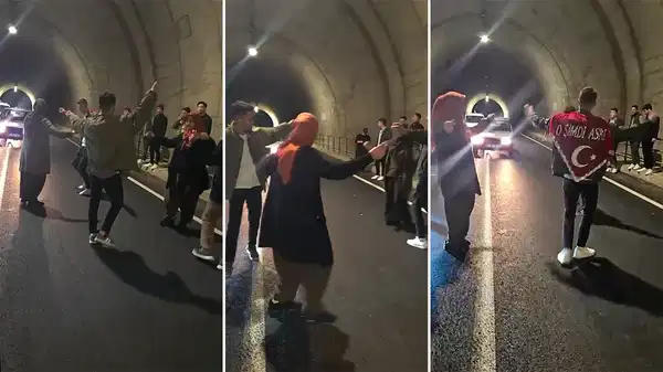 Asker eğlencesi konvoyuyla tüneli kapatanlara 45 bin lira ceza