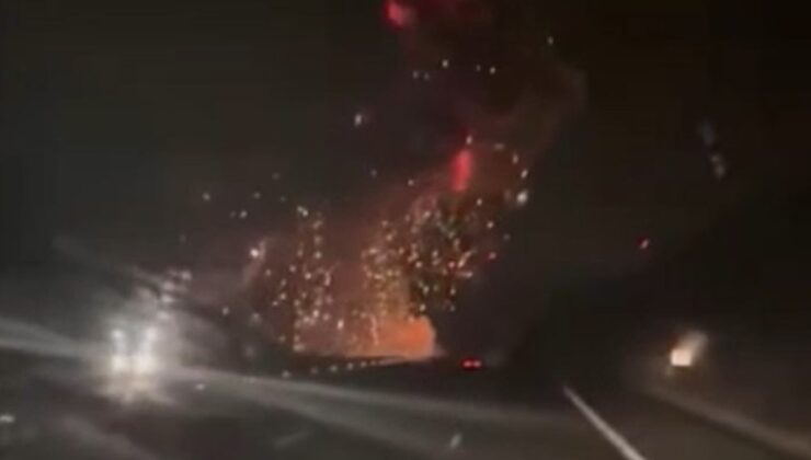 Balıkesir’de F-16 savaş uçağının düşme anı