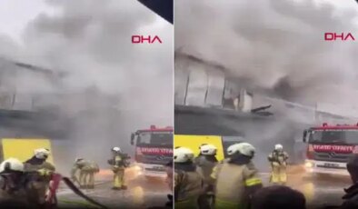 Başakşehir’den alevler yükseliyor! Sanayi sitesinde korkutan yangın