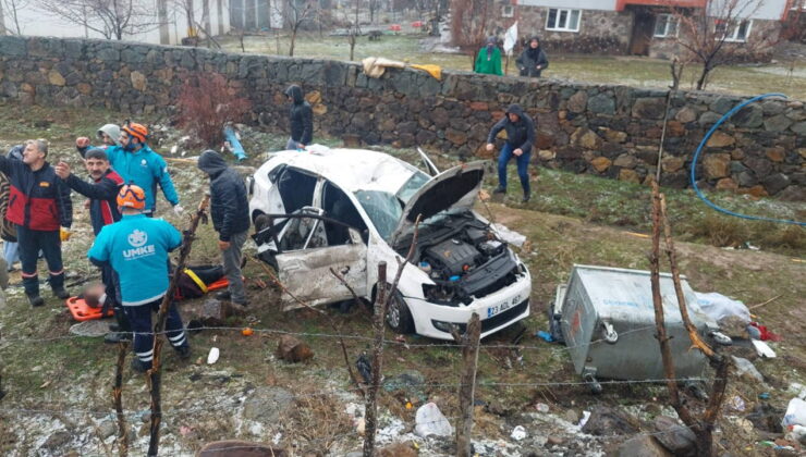 Bingöl’de otomobil şarampole devrildi: Çok sayıda yaralı var!