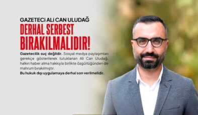 Birleşik Kamu-İş: “Kalemi keskin alnı ak gazetecilerin yeri hapishaneler olamaz, Uludağ serbest bırakılmalı”