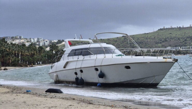 Bodrum’da korku dolu anlar: 8 tekne kıyıya sürüklendi