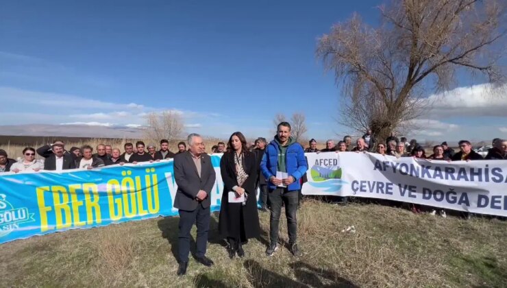CHP’li Rızvanoğlu’ndan Eber Gölü için çağrı: “Artık söz değil, icraat istiyoruz”