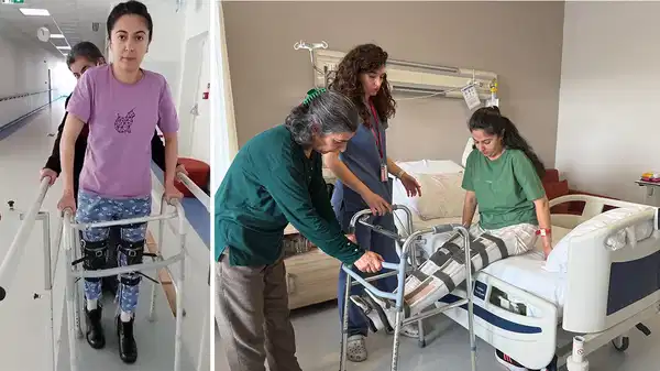 Depremde omuriliği ezilen Cansu, 3 yıl sonra ayağa kalktı