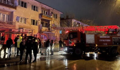 Erzincan’da yangın: 3’ü çocuk 8 kişi dumandan etkilendi