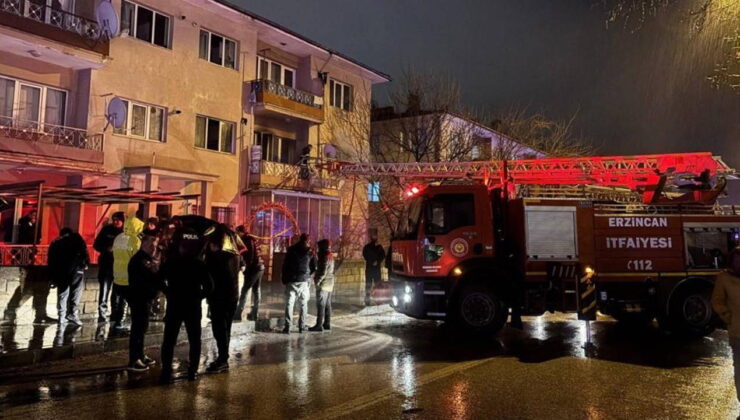 Erzincan’da yangın: 3’ü çocuk 8 kişi dumandan etkilendi