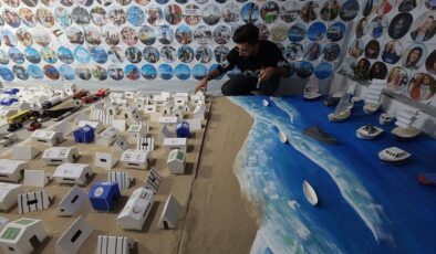 Gazze’nin yıkımını maketlerle anlatıyorlar: Filistinli gençlerden hafızaya kazınan çalışma