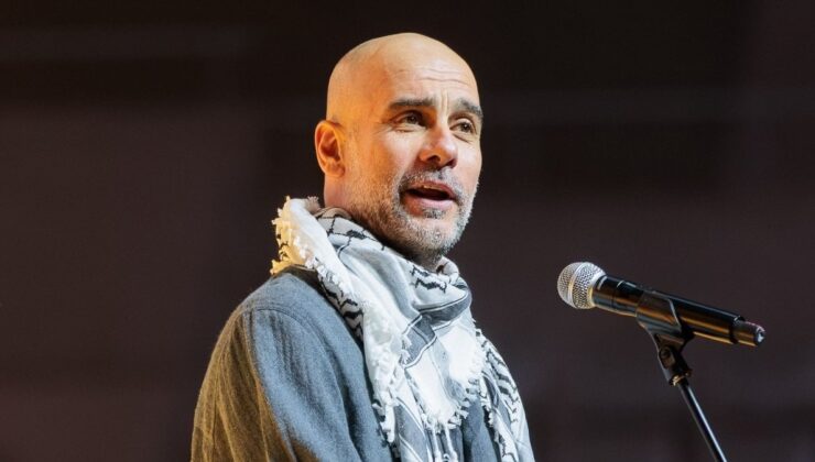 Guardiola, Gazze’deki ampute futbol takımına destek için Filistin milli takımı formalarını imzaladı