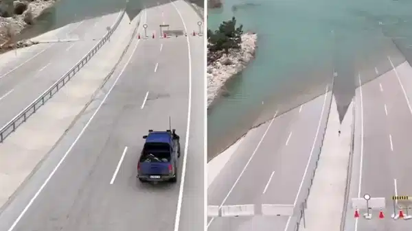 Havadan görüntülendi: Konya-Antalya kara yolu artık göle açılıyor!