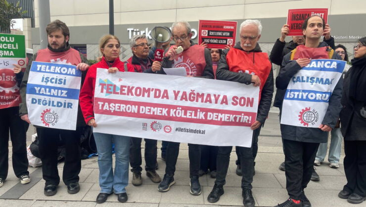 İletişim-İş’ten Türk Telekom önünde eylem: ‘Taşeronlaştırma operasyonunun ilk ve en sinsi adımı atılıyor’
