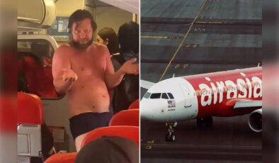 İnişe dakikalar kala panik anları: Sarhoş yolcu uçağı birbirine kattı