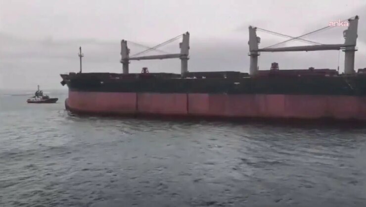 İstanbul Boğazı’nda makine arızası yaşayan gemi, Ahırkapı’ya demirletildi
