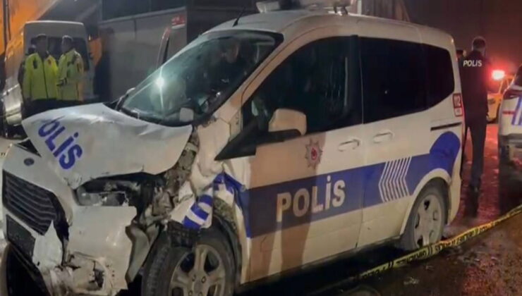 İstanbul’da polis aracı kaza yaptı: 2’si polis 3 kişi yaralandı