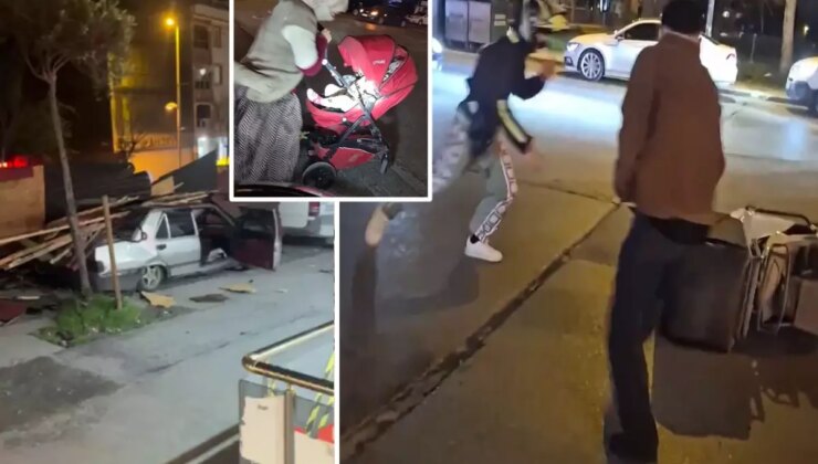 İstanbul’un bazı ilçelerinde kuvvetli rüzgar etkili oldu