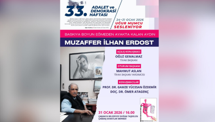 Muzaffer İlhan Erdost Çankaya’da anıldı