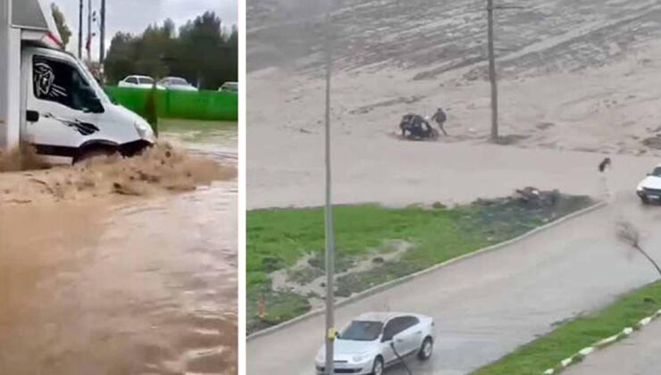 Osmaniye’yi sağanak vurdu: Yollar göle döndü!
