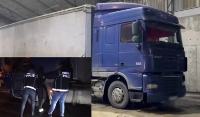 Sarıyer’de TIR operasyonu: Özel bölmede 183 litre uyuşturucu yakalandı!