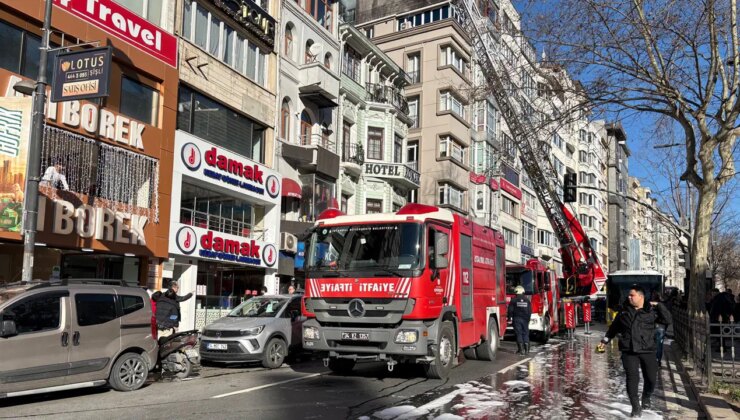 Şişli’de restoranın bacasında korkutan yangın!