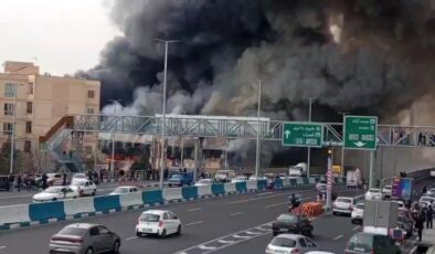 Tahran’da kapalı semt pazarında yangın