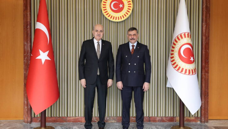 TBMM Başkanı Kurtulmuş, yeni atanan İçişleri Bakanı Mustafa Çiftçi’yi kabul etti