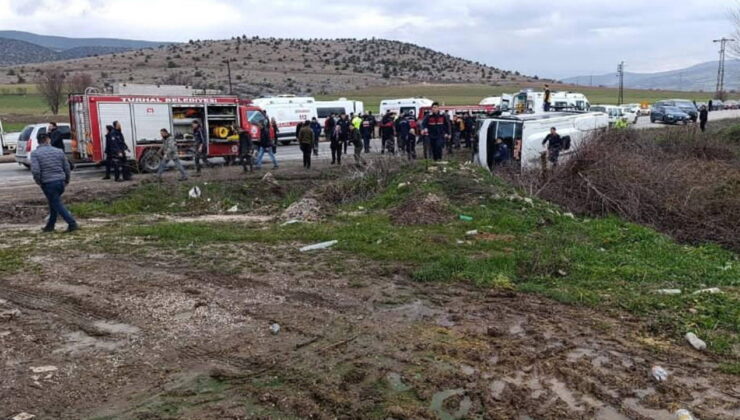 Tokat’ta okul servisi devrildi: 6 öğrenci yaralandı!