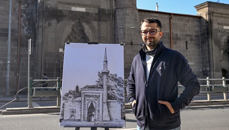 Üçüncü kuşak ressam Kayseri’nin tarihini tuvale işliyor