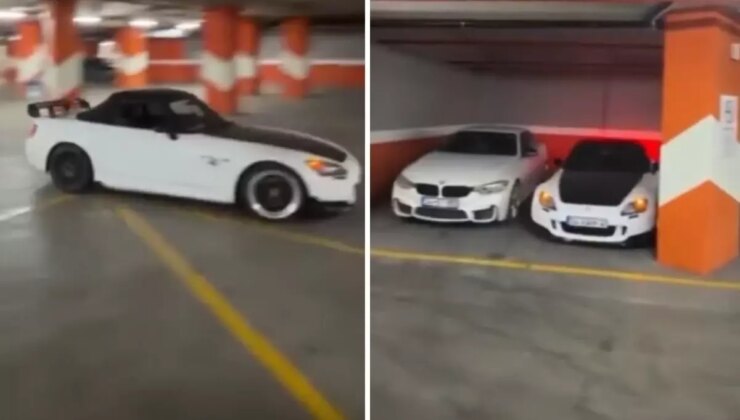 Ustaca park etti, ağızları açık bıraktı! İşte o anlar