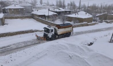 Van’da kar yağışı nedeniyle 53 yerleşim yeri ulaşıma kapandı