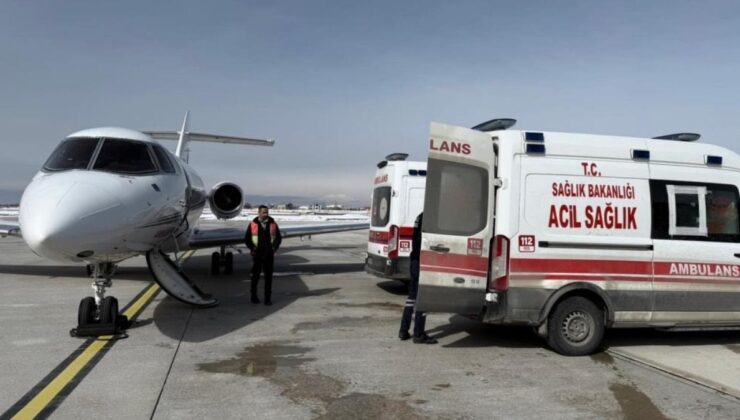Van’dan İstanbul’a umut köprüsü: İki bebek ambulans uçakla sevk edildi