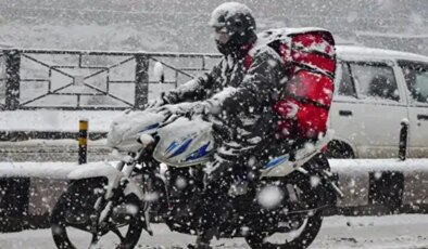 Yoğun kar yağışı nedeniyle o ilde motokuryelerin trafiğe çıkışı yasaklandı