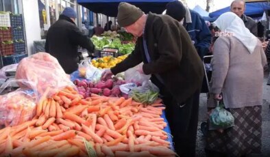 Yurttaşlar semt pazarında isyan etti: ‘Bir dilim ekmeğe çalışıyorum’