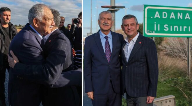 Zeydan Karalar, Özgür Özel’i Adana il sınırında karşıladı