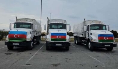 Azerbaycan’dan İran’a ikinci yardım tırı