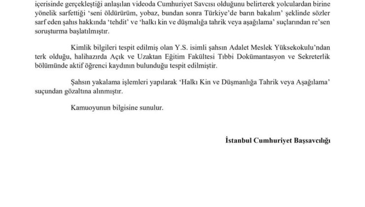 Bakan Gürlek: “Hukukun üstünlüğü ilkesinden taviz vermeyeceğimizi bir kez daha vurguluyorum”