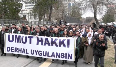 Diyarbakır’da ‘Abdullah Öcalan’ yürüyüşü: ‘Umut hakkı derhal uygulansın’