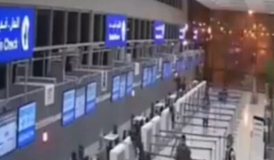Dubai Uluslararası Havalimanı’nın vurulma anları