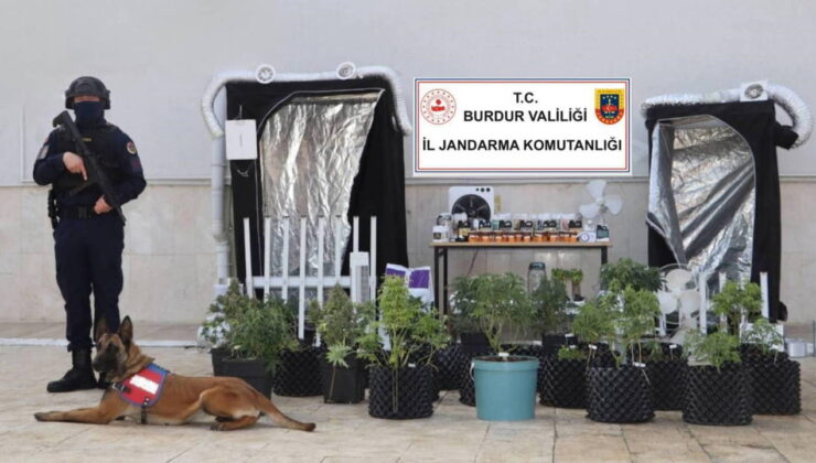 Evini uyuşturucu imalathanesine çevirmiş: Burdur’da tutuklandı!