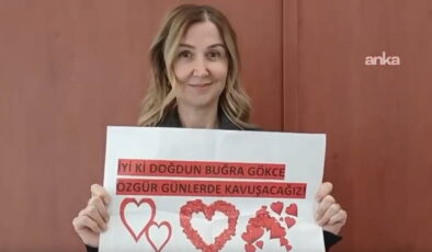 Filiz Gökce, tutuklu eşi İPA Başkanı Buğra Gökce’nin doğum gününü Silivri’de kutladı: ‘Özgür günlerde kavuşacağız’