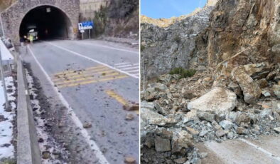 Gümüşhane-Giresun kara yolu ulaşıma kapandı