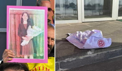 Hakkari’de öğretmen Fatma Nur Çelik’in öldürülmesine ‘beyaz önlüklü’ protesto